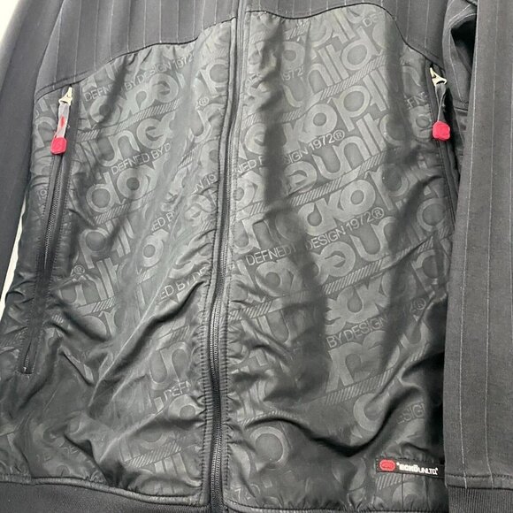 Ecko Unltd Track Jacket Men's Size Large Black Zip Up Mock Neck Outdoor Y2K - Picture 8 of 16